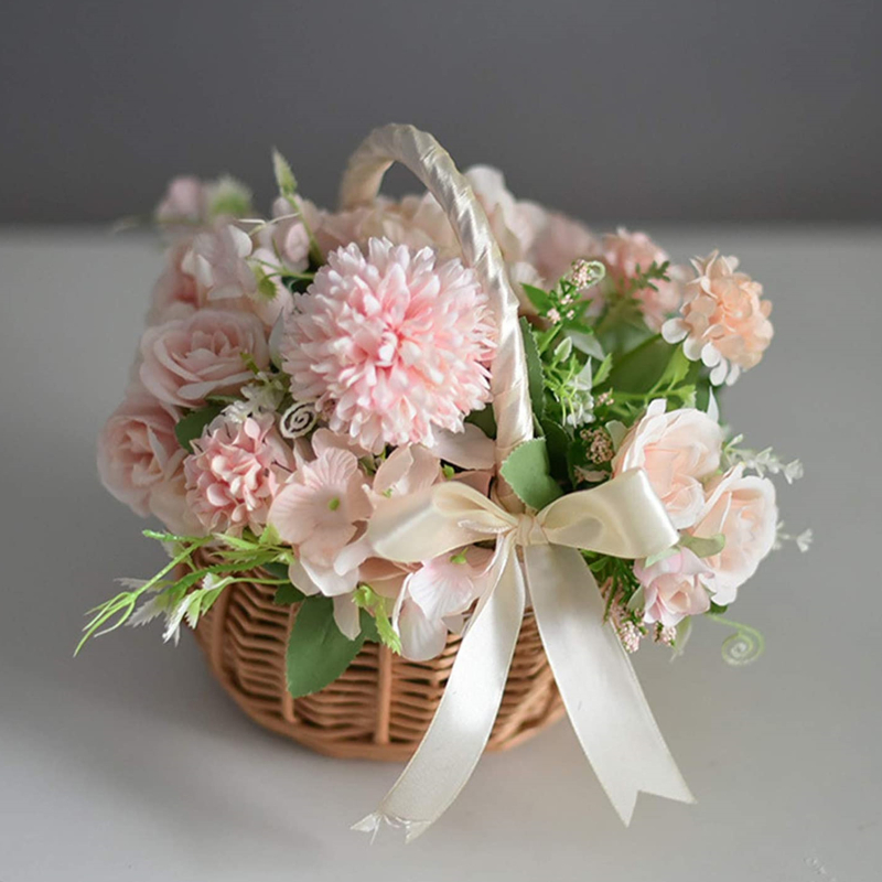 Hand-woven Wedding Flower Bask - Gardening Tools Girls review and price