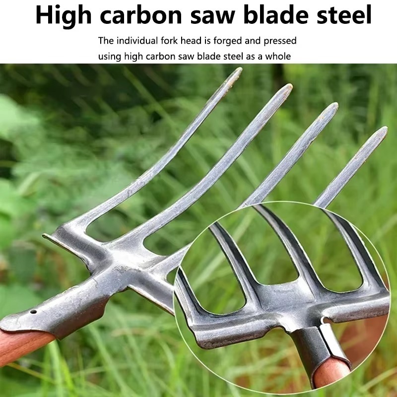 4-Tine Carbon Steel Agricultur - Spade Digging Fork review and price